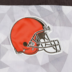 Cleveland Browns Starter Thursday Night Gridiron Raglan Half-Zip Hooded Jacket - White/Brown discount