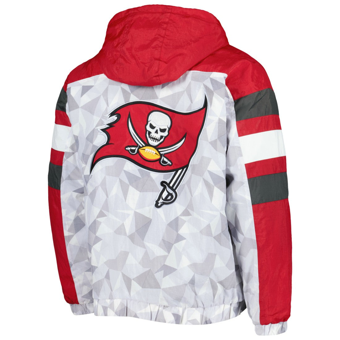 Tampa Bay Buccaneers Starter Thursday Night Gridiron Raglan Half-Zip Hooded Jacket - White/Red outlet