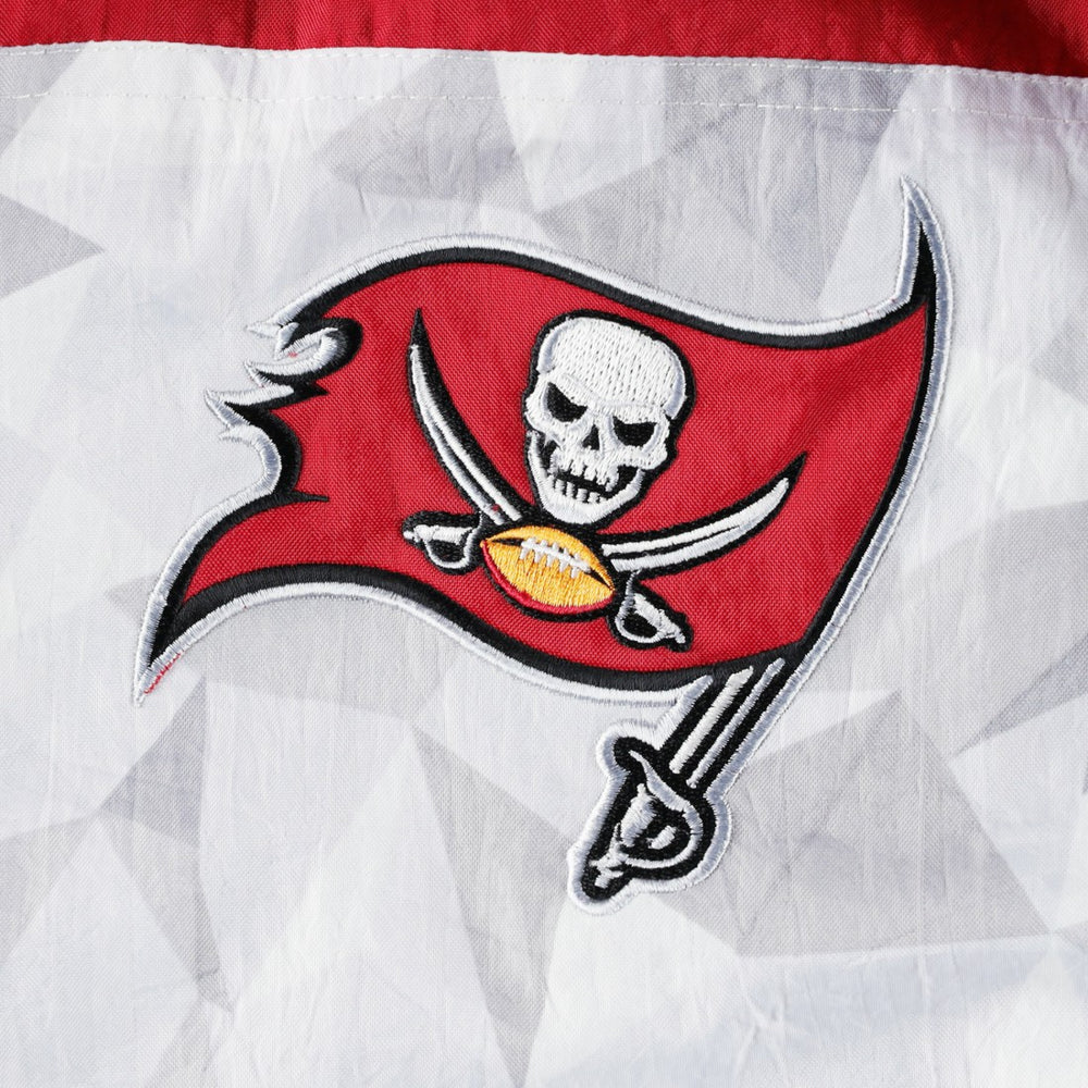 Tampa Bay Buccaneers Starter Thursday Night Gridiron Raglan Half-Zip Hooded Jacket - White/Red outlet