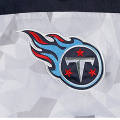 Tennessee Titans Starter Thursday Night Gridiron Raglan Half-Zip Hooded Jacket - White/Navy online