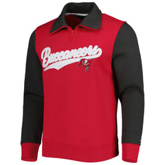Tampa Bay Buccaneers Tommy Hilfiger Aiden Quarter-Zip Sweatshirt - Red/Pewter outlet