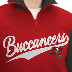 Tampa Bay Buccaneers Tommy Hilfiger Aiden Quarter-Zip Sweatshirt - Red/Pewter outlet