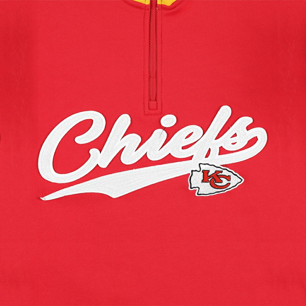 Kansas City Chiefs Tommy Hilfiger Aiden Quarter-Zip Sweatshirt - Red/Gold outlet
