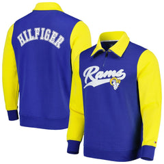 Los Angeles Rams Tommy Hilfiger Aiden Quarter-Zip Sweatshirt - Royal/Gold cheap