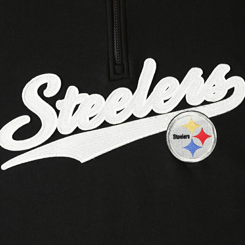 Pittsburgh Steelers Tommy Hilfiger Aiden Quarter-Zip Sweatshirt - Black/Gold for sale
