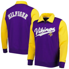 Minnesota Vikings Tommy Hilfiger Aiden Quarter-Zip Sweatshirt - Purple/Gold outlet