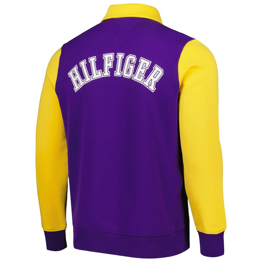 Minnesota Vikings Tommy Hilfiger Aiden Quarter-Zip Sweatshirt - Purple/Gold outlet