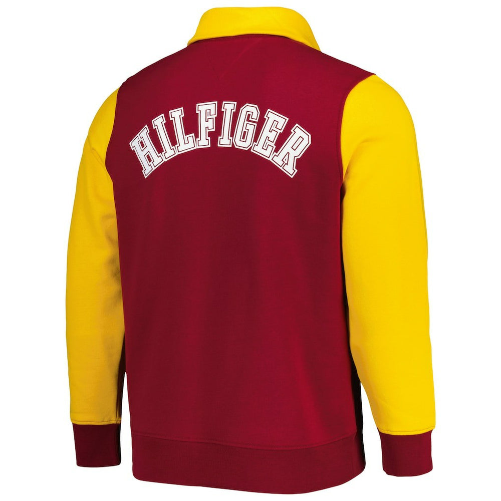 Washington Commanders Tommy Hilfiger Aiden Quarter-Zip Sweatshirt - Burgundy/Gold on sale