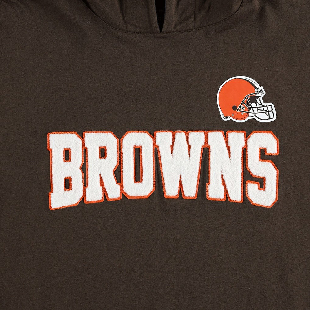 Cleveland Browns Tommy Hilfiger Alex Long Sleeve Hoodie T-Shirt - Brown/White online