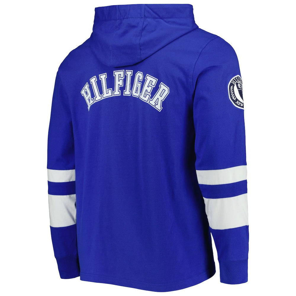 Indianapolis Colts Tommy Hilfiger Alex Long Sleeve Hoodie T-Shirt - Royal/White sale