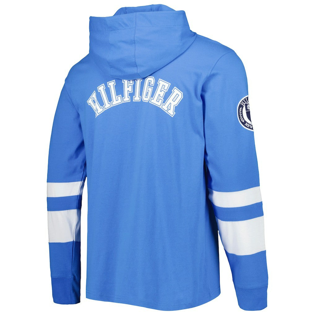 Los Angeles Chargers Tommy Hilfiger Alex Long Sleeve Hoodie T-Shirt - Powder Blue/White cheap