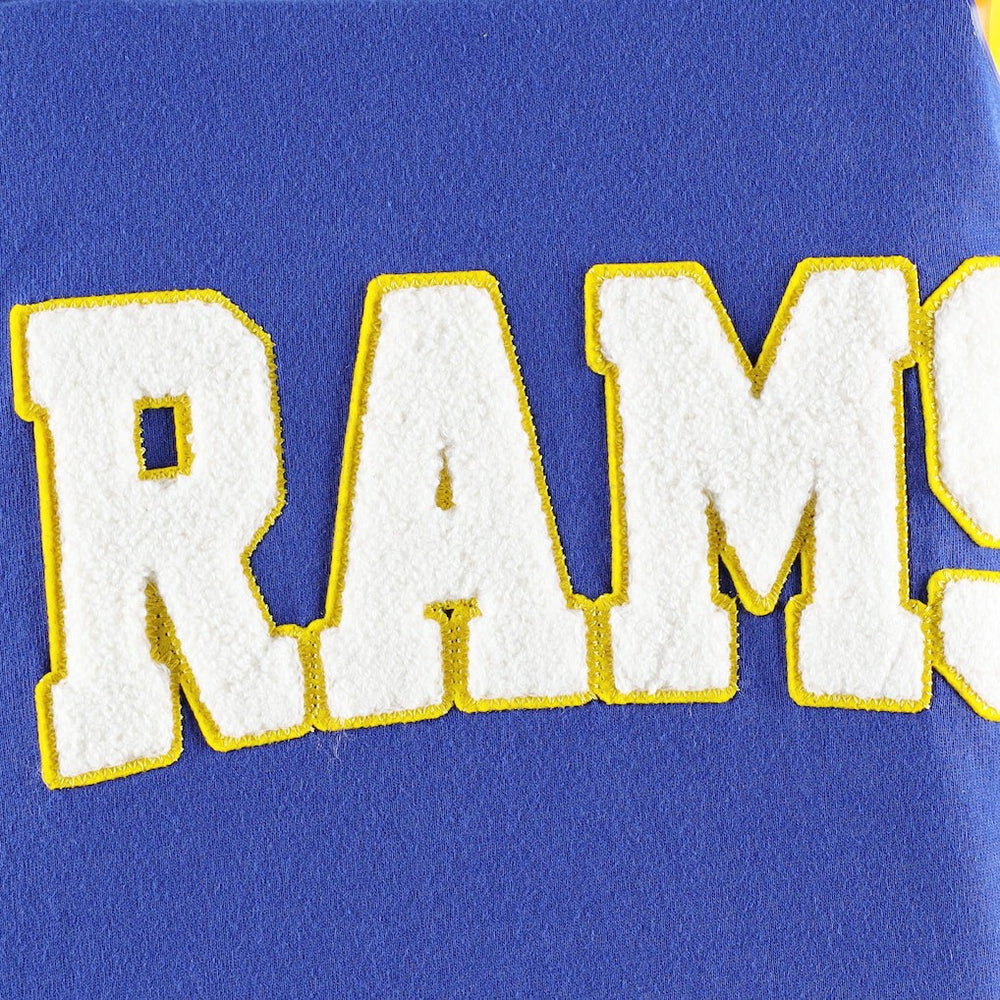 Los Angeles Rams Tommy Hilfiger Alex Long Sleeve Hoodie T-Shirt - Royal/White on sale