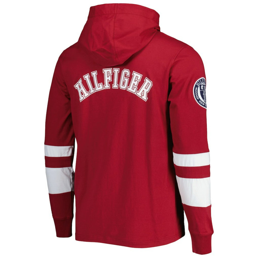Washington Commanders Tommy Hilfiger Alex Long Sleeve Hoodie T-Shirt - Burgundy/White online