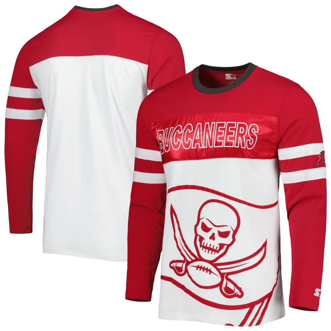 Tampa Bay Buccaneers Starter Halftime Long Sleeve T-Shirt - Red/White discount