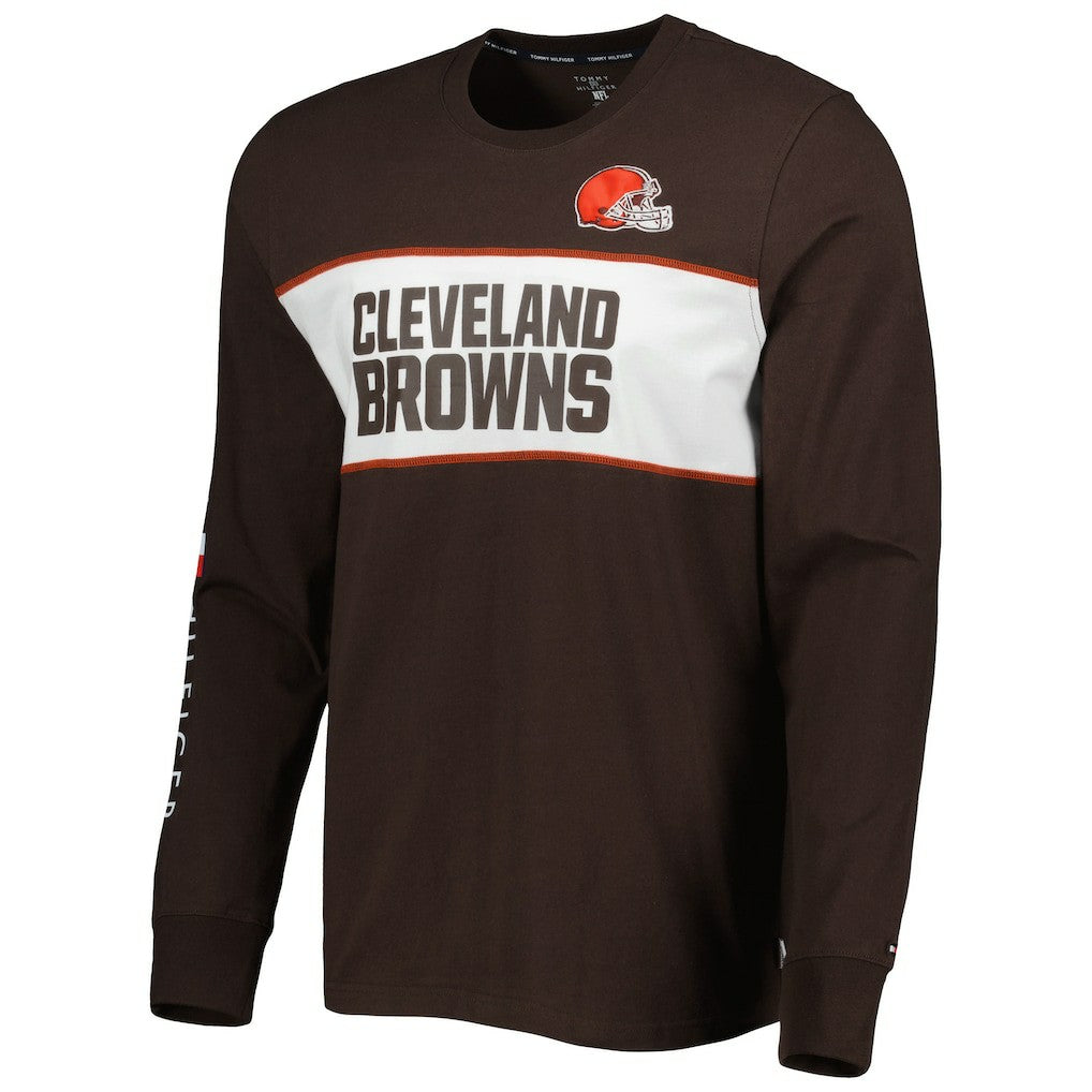 Cleveland Browns Tommy Hilfiger Peter Team Long Sleeve T-Shirt - Brown outlet