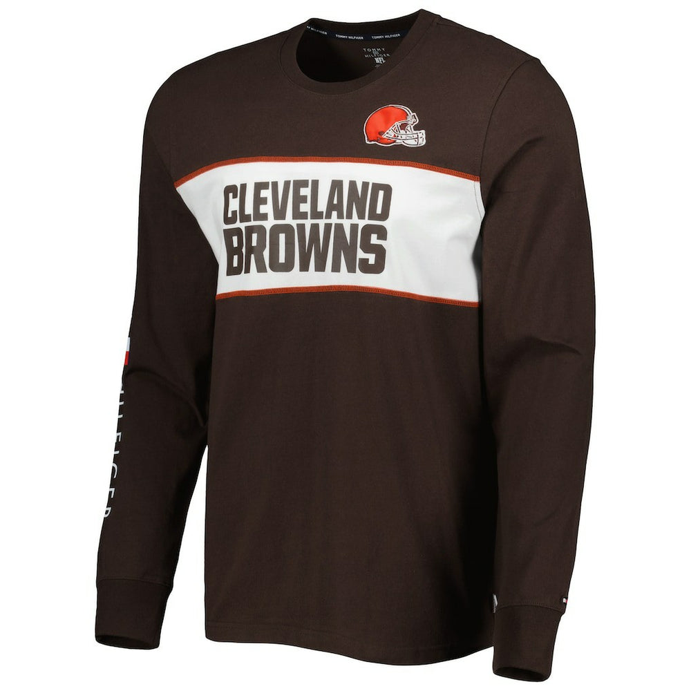 Cleveland Browns Tommy Hilfiger Peter Team Long Sleeve T-Shirt - Brown outlet