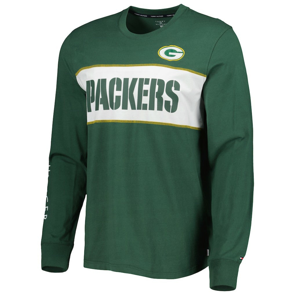 Green Bay Packers Tommy Hilfiger Peter Team Long Sleeve T-Shirt - Green for sale