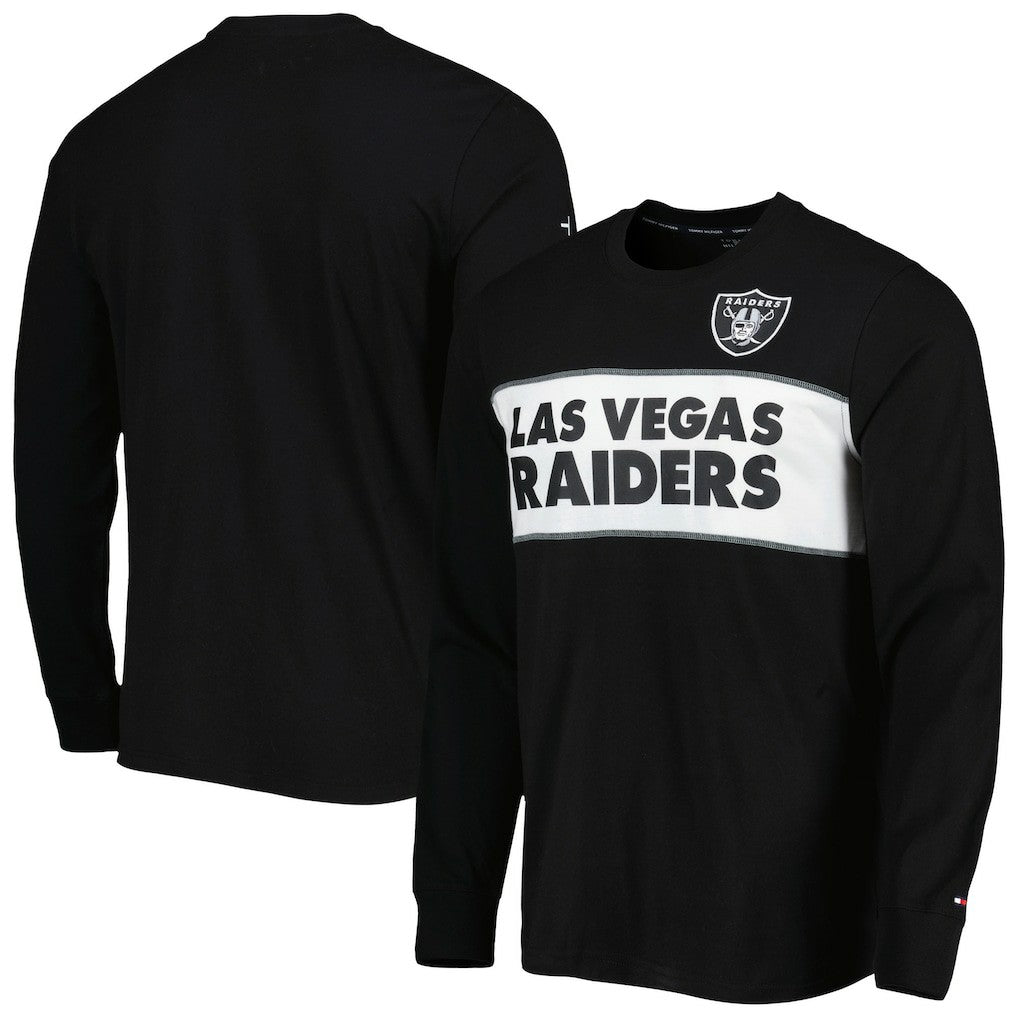 Las Vegas Raiders Tommy Hilfiger Peter Team Long Sleeve T-Shirt - Black discount