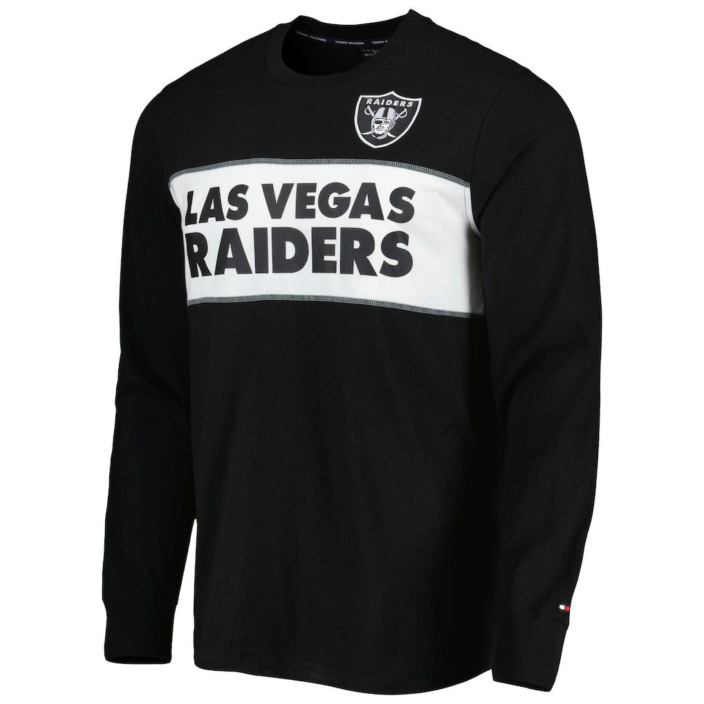 Las Vegas Raiders Tommy Hilfiger Peter Team Long Sleeve T-Shirt - Black discount