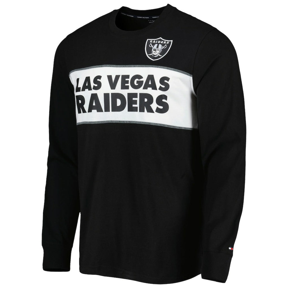 Las Vegas Raiders Tommy Hilfiger Peter Team Long Sleeve T-Shirt - Black discount