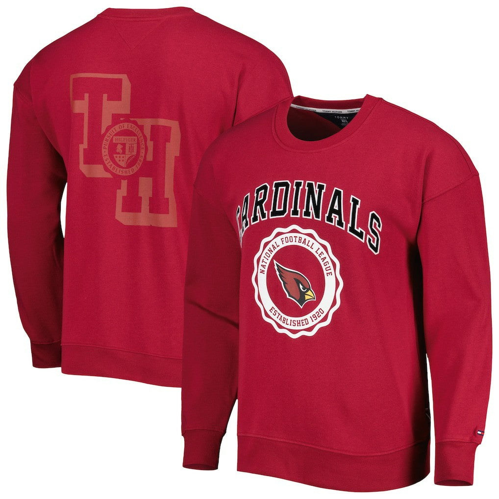 Arizona Cardinals Tommy Hilfiger Ronald Crew Sweatshirt - Cardinal discount