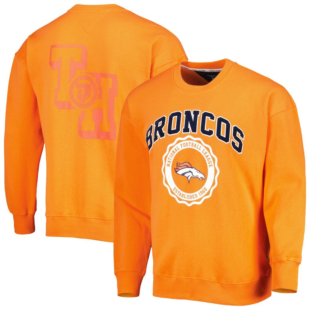Denver Broncos Tommy Hilfiger Ronald Crew Sweatshirt - Orange online
