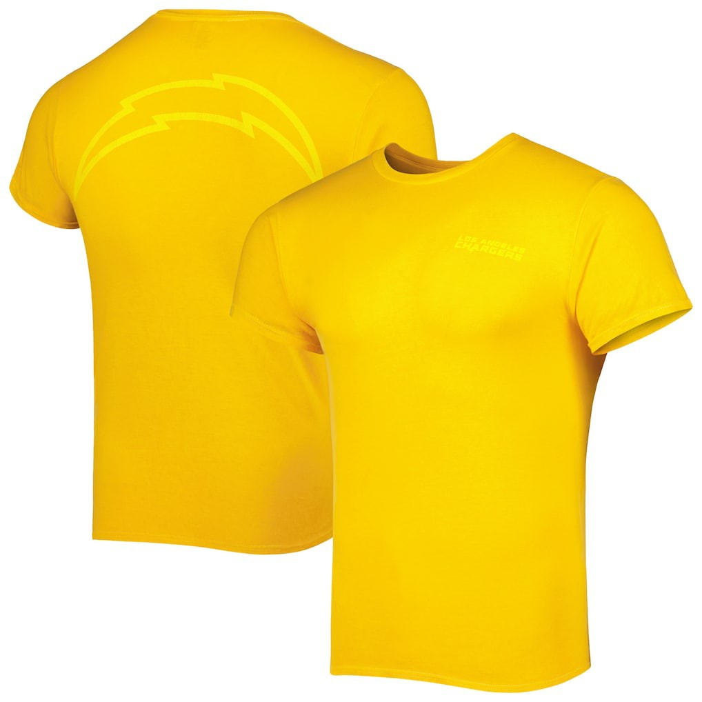 Los Angeles Chargers '47 Fast Track Tonal Highlight T-Shirt - Gold discount