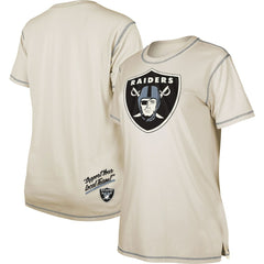 Las Vegas Raiders New Era Women's Split T-Shirt - Cream online