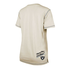 Las Vegas Raiders New Era Women's Split T-Shirt - Cream online