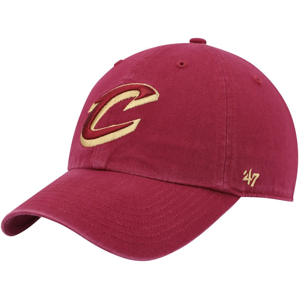 Cleveland Cavaliers '47 Core Logo Clean Up Adjustable Hat sale - Wine | 47 brand shop