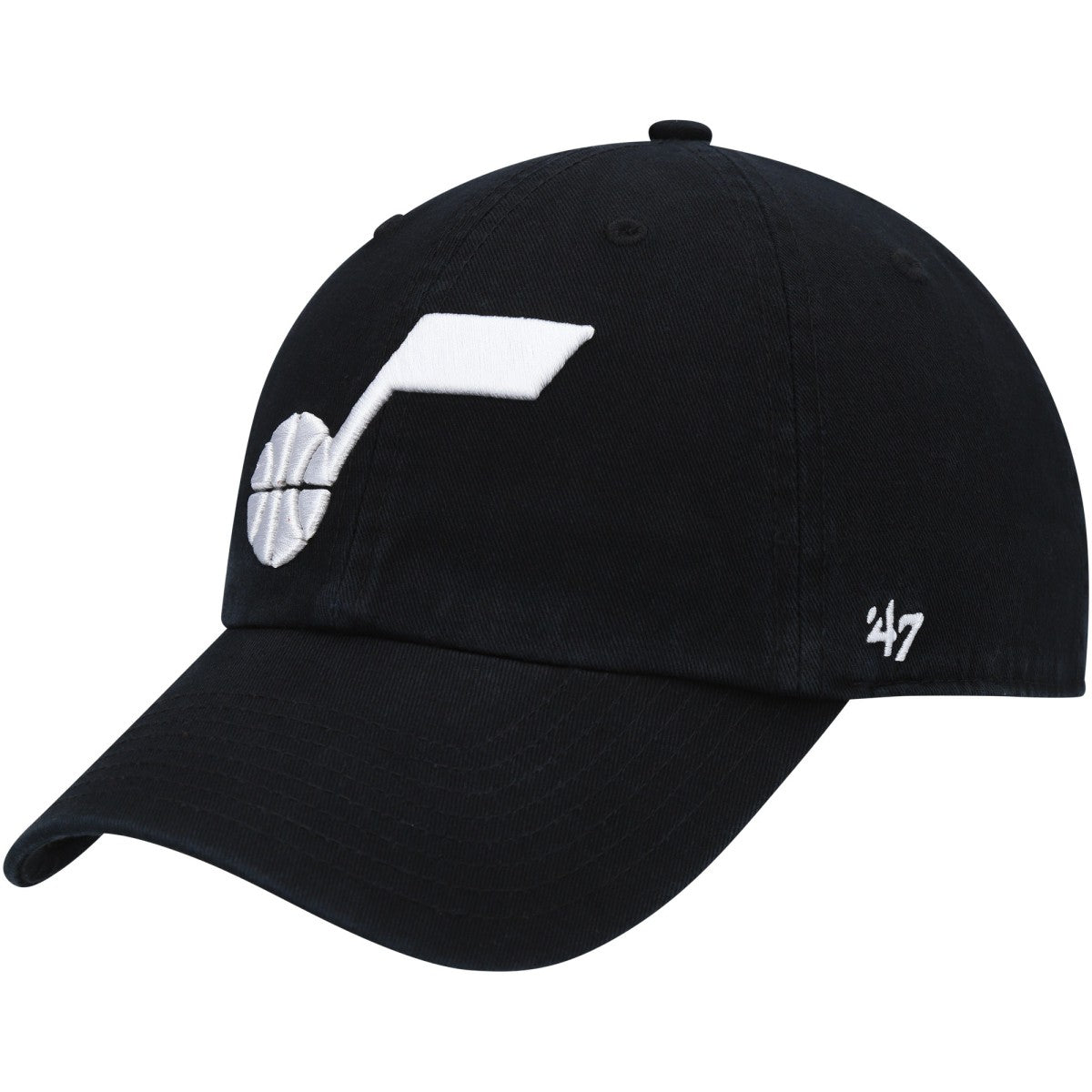 Utah Jazz '47 Core Logo Clean Up Adjustable Hat - Black | 47 brand on sale