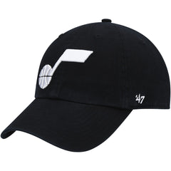 Utah Jazz '47 Core Logo Clean Up Adjustable Hat - Black | 47 brand on sale
