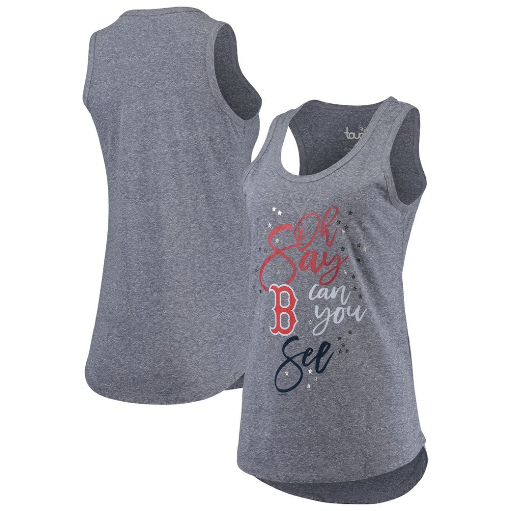 Boston Red Sox Touch Women's Americana Tri-Blend Racerback Tank Top - Navy