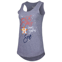 Houston Astros Touch Women's Americana Tri-Blend Racerback Tank Top - Navy