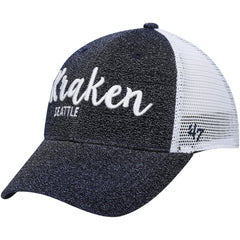 Seattle Kraken '47 Women's Encore MVP Trucker Snapback Hat Navy/