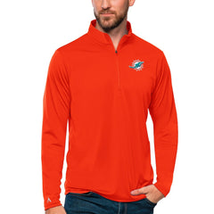 Miami Dolphins Antigua Tribute Quarter-Zip Lightweight Pullover Top - Orange sale