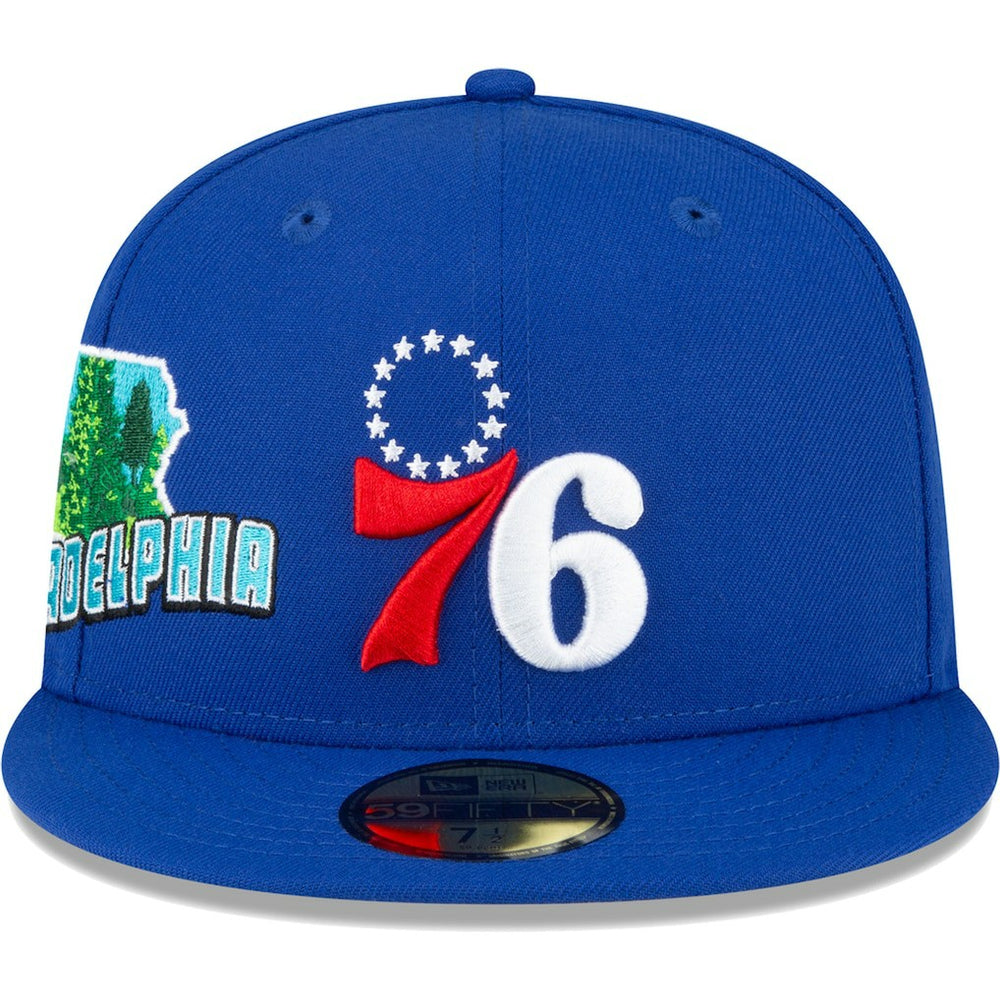 Philadelphia 76ers Stateview 59FIFTY Fitted Hat - Royal | New Era outlet
