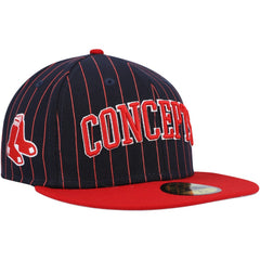 Boston Red Sox Concepts Pinstripe 59FIFTY Fitted Hat - Navy | New Era