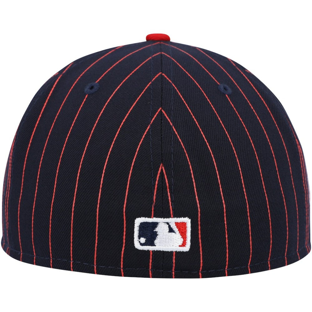 Boston Red Sox Concepts Pinstripe 59FIFTY Fitted Hat - Navy | New Era