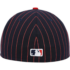 Boston Red Sox Concepts Pinstripe 59FIFTY Fitted Hat - Navy | New Era