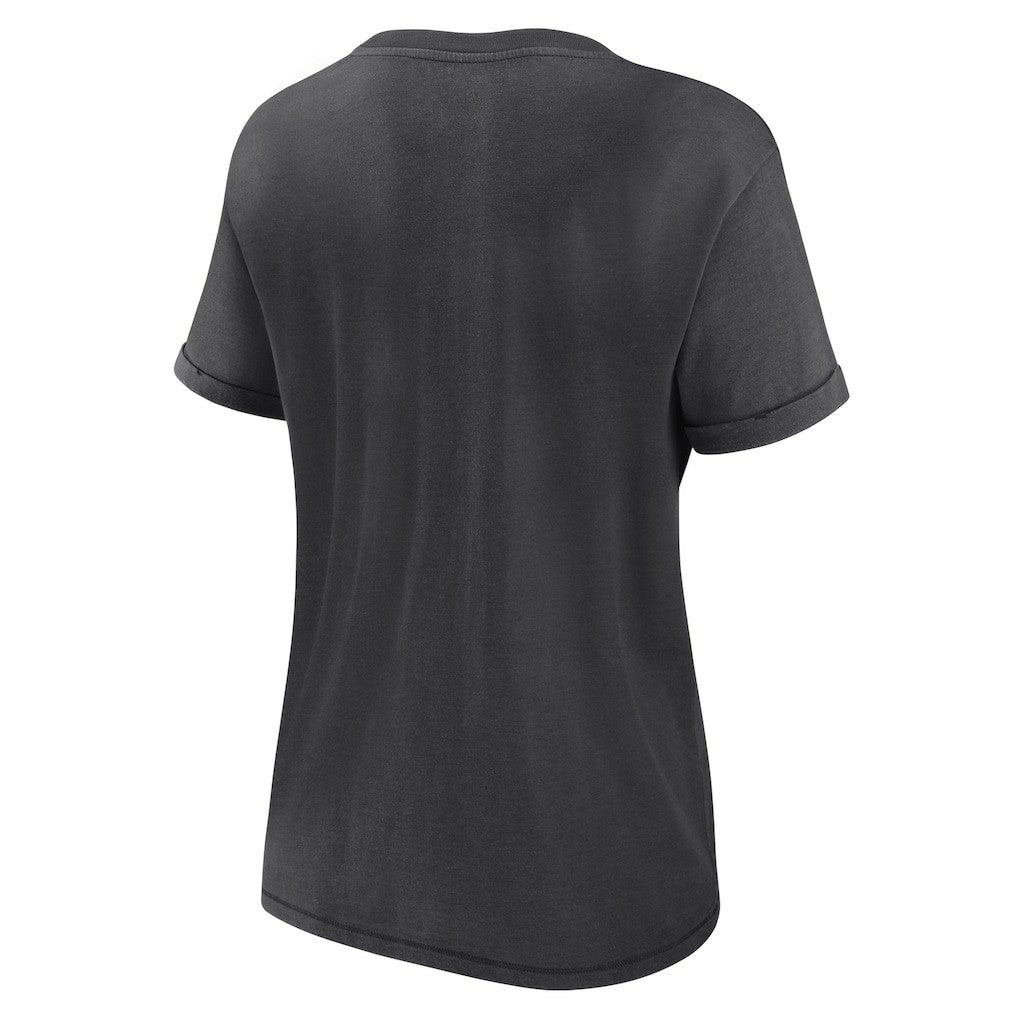 Las Vegas Raiders Women's Hit Snow Washed T-Shirt - Charcoal cheap