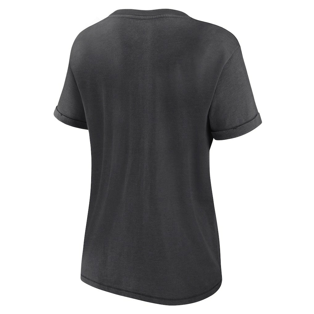 Las Vegas Raiders Women's Hit Snow Washed T-Shirt - Charcoal cheap