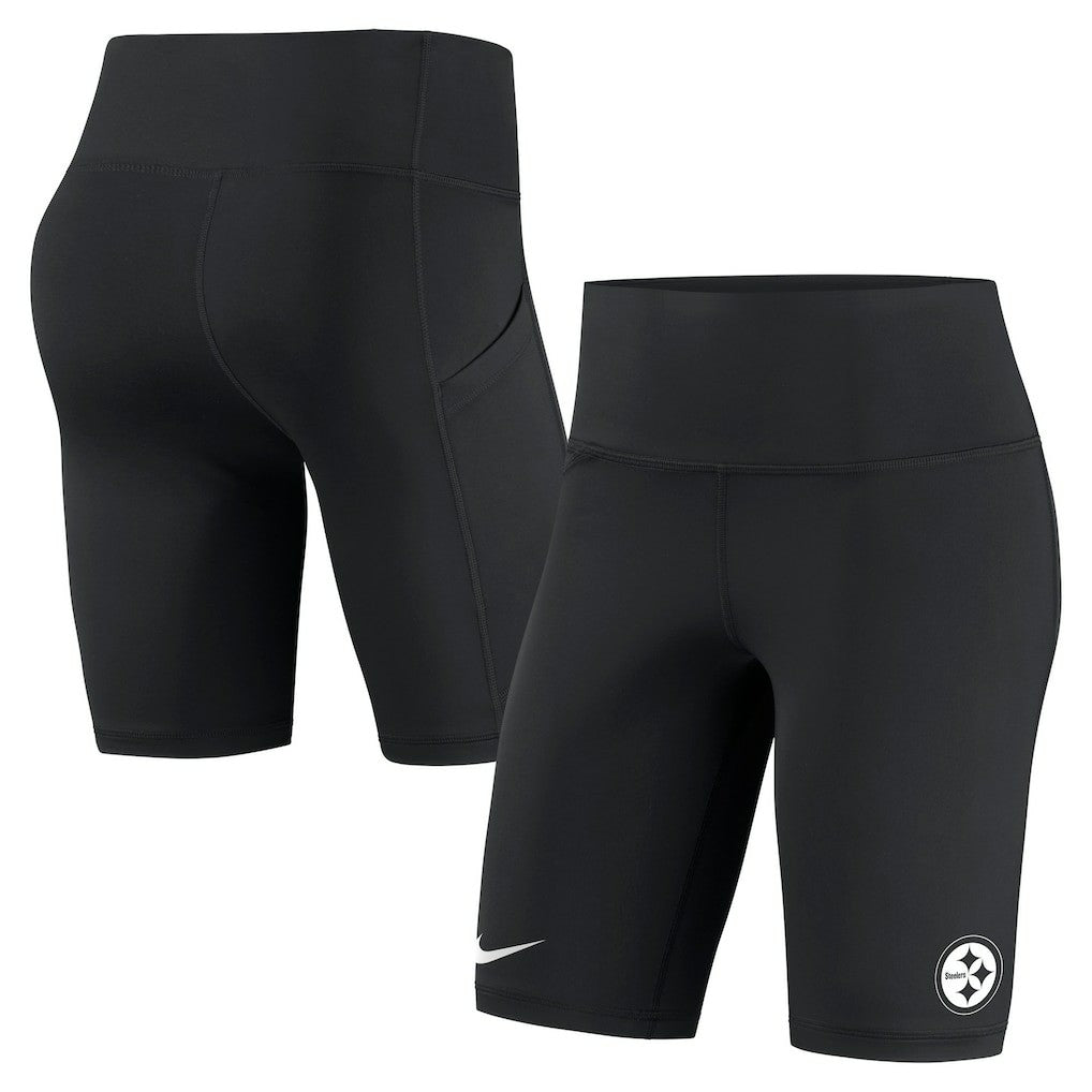Pittsburgh Steelers Women's Biker Shorts - Black | Nike cheap