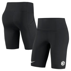 Pittsburgh Steelers Women's Biker Shorts - Black | Nike cheap