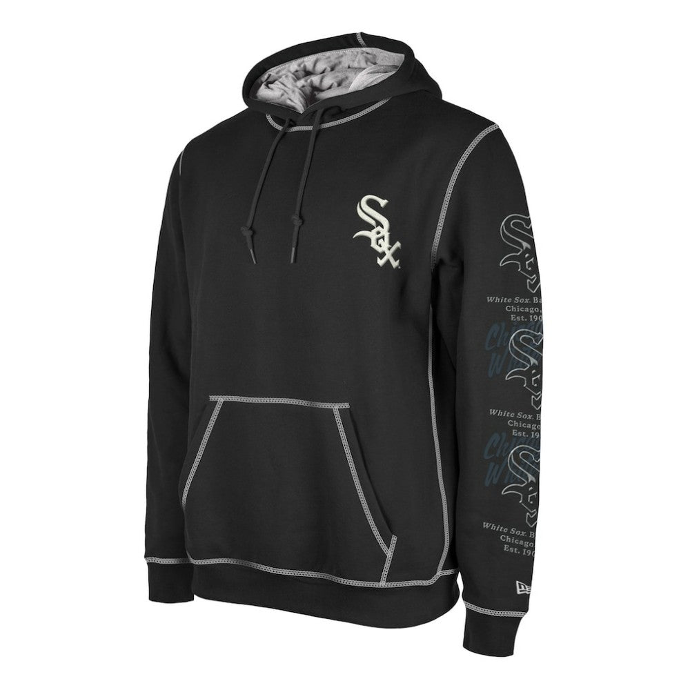 Chicago White Sox Team Split Pullover Hoodie - Black | New Era