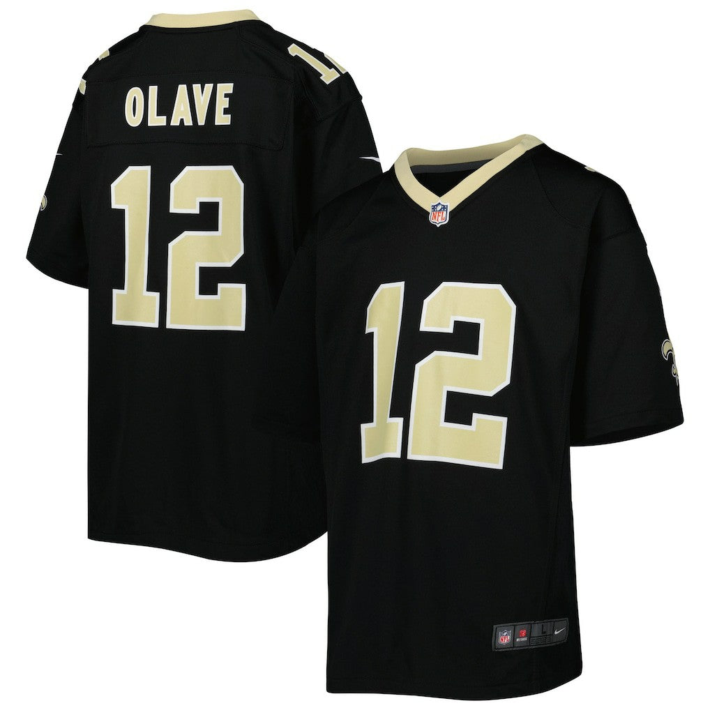 Chris Olave New Orleans Saints Youth Game Jersey - Black | Nike for sale