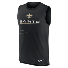 New Orleans Saints Muscle Trainer Tank Top - Black | Nike discount