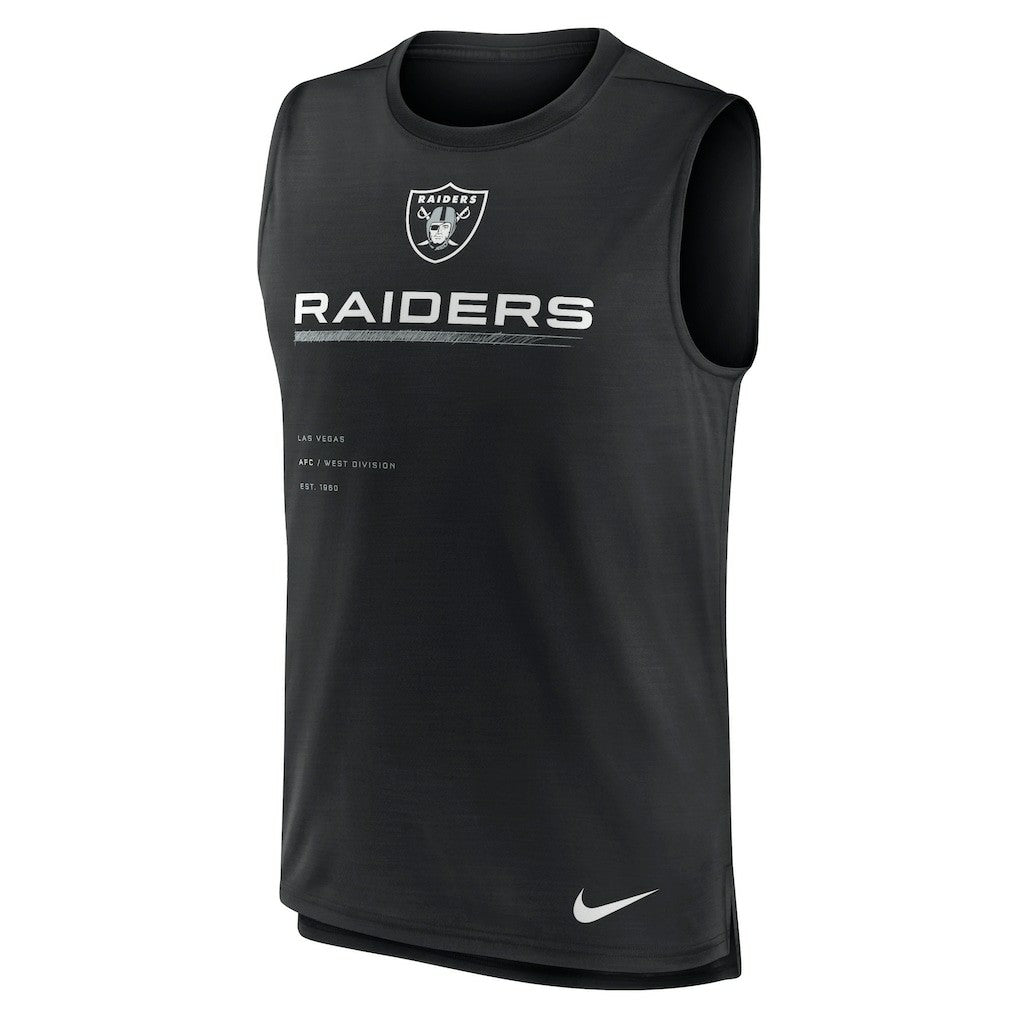 Las Vegas Raiders Muscle Trainer Tank Top - Black | Nike online