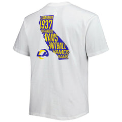 Los Angeles Rams Big & Tall Hometown Collection Hot Shot T-Shirt - White outlet