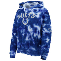 Indianapolis Colts New Era Women's Cloud Dye Fleece Pullover Hoodie - Royal cheap